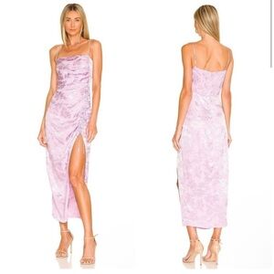 SAYLOR x Revolve Gardenia Jacquard Midi Dress in Amethyst‎ XS
